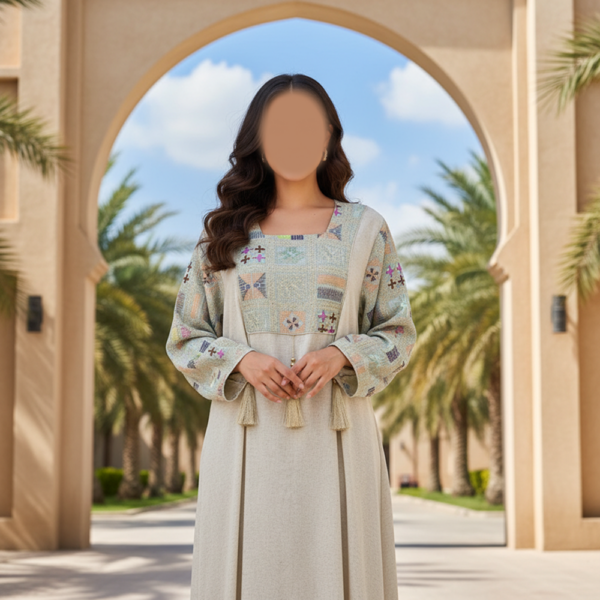 جلابية قماش كتان