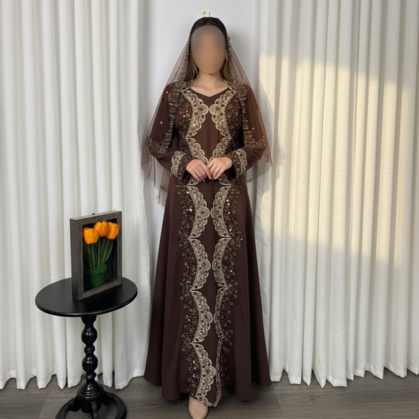 جلابية باربي على كلفه سهره طرحه تل